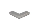 Horizontal 90 Degree Corner For 1" X 2" Rectangular Rail - Brushed Stainless. Fixed Price $285.81.