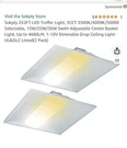 Sokply X2 Flat Panel Led Troffer Light Dimmable 3 Color Tones This Pack. Fixed Price $65.00.