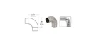 Crl Brushed Stainless Steel Ez Radius 90 Corner Connector For 1-1/2" Tubing. Fixed Price $26.60.