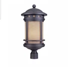 Designers Fountain Piskula 2396-AM-ORB 3-LIGHT Post Lantern Amber Glass. Fixed Price $139.99.