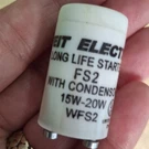 Feit Electric FS2 Fluorescent Long Lifr Starter With Condenser, 15 To 20. Fixed Price $5.99.