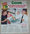 1956 Print - Cascade Dishwasher Soap Family Procter & Gamble Advertising. Fixed Price $8.99.