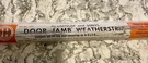 Dennis Door Jam Weatherstrip - Aluminum And Vinyl Vintage New Package. Fixed Price $49.99.