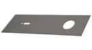 Black Bronze Anodized Cover Plate 4-1/2" Header Used Overhead Concealed Door. Fixed Price $29.99.