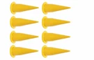 Lot Of 8 Cox 2N1006 Yellow Nozzle Cones For 20-OZ Caulking Gun Sausage Tips S19. Fixed Price $19.99.