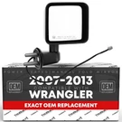 Right Passenger Side Mirror For Jeep Wrangler - Powered, Heated, Convex Glass.... Fixed Price $59.84.