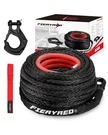 Fieryred 3/8INCH 92FT 23809 Lbs Synthetic Winch Rope Cable Kit With Forged Ho.... Fixed Price $97.97.
