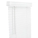 Living Accents FAX3460WH White Cordless Faux Wood 2 In. Mini-blinds. Fixed Price $45.99.