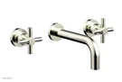 Phylrich 134/015 Satin Nickel Wall Lavatory Set Cross Handles. Fixed Price $60.00.