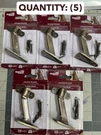 5-PACK Lot National Hardware N159-566 Antique Brass Stair Handrail Bracket 3.31". Fixed Price $29.24.