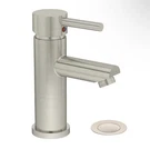 Symmons SLS-3512-STN-DP4-0.5 Single Handle Bathroom Faucet W/ Drain Satin Nickel. Fixed Price $100.00.