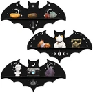 3 Pcs Black Bat Set, Gothic Decor, Witchy Crystal Shelf, Coffin, Hooks. Fixed Price $30.92.