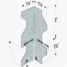 Simpson Strong-tie A35Z Galvanized Steel 18 Ga. Framing Angle 4.5 In. 25 Pack. Fixed Price $28.77.