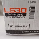 Driven LS30 Synthetic 5W-30 Performance Racing/motor Oil 12-1QT Bottles Nib. Fixed Price $175.00.