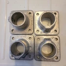 (lot Of 4)HOLLAENDER Speed-rail Square Floor Flange 1 Ips. Fixed Price $35.00.