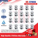 20PACK 35MM HEX19 1707S-20AM Chrome Wheel M12X1.50 Bulge Acorn Lug Nut 3/4 Inch. Fixed Price $22.59.