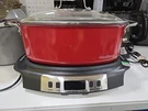 West Bend 84966RT Red Electric Slow Cooker Griddle With Glass Lid Multipurpose. Fixed Price $36.00.