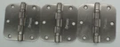 (6) H. I. Opdyke Polished Chrome 3.5" X W 5/8 Radius Door Hinge Interior. Fixed Price $8.99.