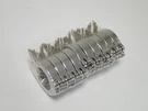 NW40 Compatible Aluminum Hinged Clamp With Stainless Steel Wing Nut X10 Uhv New. Fixed Price $108.82.