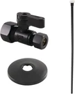 Kingston Brass KF53350TKF20 Trimscape Toilet Supply Kit, 5/8" X 3/8" Od Black. Fixed Price $41.51.