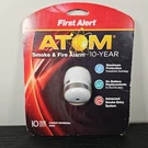 First Alert P1010 10-YEAR Battery Atom Photoelectric Micro Smoke Alarm. Fixed Price $44.99.