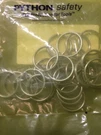 Python Safety #1500025 Quick Ring 1.00 (25-COUNT Packs) Lot Of 10 (250 Clips). Fixed Price $89.99.