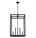 Hunter Lighting Squire Manor Large 8-LIGHT Matte Black Pendant Chandelier. Fixed Price $205.19.