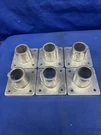 Lot Of 6 Speed Rail Hollaender 45SBC-8 Square Base Flange 1.5 Inch. Fixed Price $85.00.