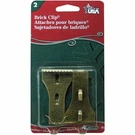(12)- Adams Antique Metal Brick Light Clips (2-PACK) Model: 1450991040. Fixed Price $62.99.
