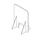Usa Industrials BULK-PD-109 Clear Sneeze Guard 1/8" X 36" W 24" H 12". Fixed Price $999.99.