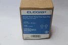 (1-PK) Elegrp Grounded Straight Blade Angle Plug Black S143050P. Fixed Price $7.19.