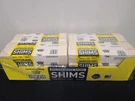 Of Nelson Contractor Shims 12", 42 Count Each Package. Fixed Price $87.45.