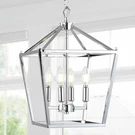 Jonathan JYL7436C Pagoda 12 In. 4-BULB Chrome Lantern Metal Led Pendant. Fixed Price $44.99.