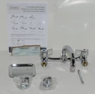 Gerber 42 691 Classics Chrome Two Handle Wall Mount Kitchen Faucet Soap Dish. Fixed Price $95.99.