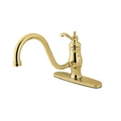 Kingston Brass KS1572TLLS Heritage 8" Single-handle Kitchen Faucet Less Sprayer. Fixed Price $237.98.