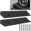 Heavy Duty Rubber Curb RAMP,2 Pc 3.9" Rise HEIGHT,3 TONS(6600 Lb) Capacity,sidew. Fixed Price $64.99.