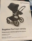 Bugaboo Fox 5 Sun Canopy Replacement/upgrade, Desert Taupe New Open Box. Fixed Price $60.00.