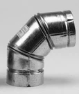 3'' Id Galvanized Stainless Steel Pellet Stove Round Double Wall Pipe 90 Elbow. Fixed Price $79.99.