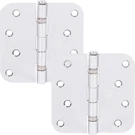 Ball Bearing Hinge, 4 Inches, 5/8" Radius Corner, 2-PACK, Polished Chrome By Sto. Fixed Price $24.99.