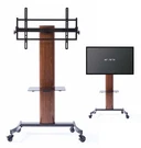 Transdeco Tv Stand With Mount Wheels Entertainment Console For Up To 80 Inch Lcd. Fixed Price $279.85.