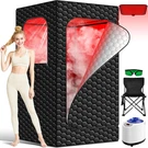 Portable Infrared Sauna, 160 Leds Light Box, Steam Tent With 3L. Fixed Price $266.99.