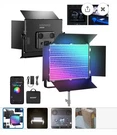 Neewer 150W Rgb Led Panel Video Light Kit With Barn Doors 1800 App Control. Fixed Price $175.00.