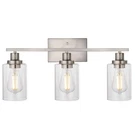 Melucee 3 Lights Wall Sconce Brushed Nickel Finished Modern Bathroom Vanity L.... Fixed Price $133.68.