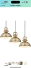 Emliviar 10.2 Inch 1-LIGHT Farmhouse Pendant Modern Lighting Fo.... Fixed Price $60.00.
