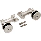 Crl RB51FBS Brushed Stainless Double Arm Fixed Fitting Set For 1/2IN Glass. Fixed Price $118.75.