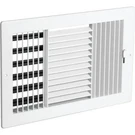 Plastic Air Register Ac Heat 6 X 10" Duct Size 3-WAY White Wall Ceiling Vent. Fixed Price $16.95.