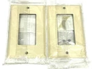 Amerelle Pro 1-GANG Stamped Steel Rocker Decorator Wall Plate Ivory (2-PACK). Fixed Price $6.99.