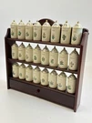 Vtg Lenox Spice Garden Collection 90S Full Set 24 Wooden Display Rack Mint. Fixed Price $1300.00.