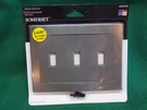Somerset Triple Toggle Gang Light Switch Wall Plate Brushed Nickel. #662658. Fixed Price $13.99.