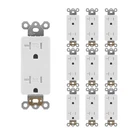 Decorator Wall Recetpacle Outlet, 10 Pack Tamper Resistant 20 Standard El.... Fixed Price $26.37.